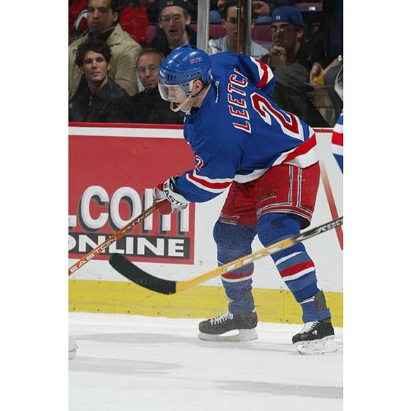 Brian LEETCH #2 New York Rangers 2000s CCM jersey XL blue NHL hockey vintage - Picture 6 of 11